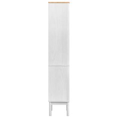 Vidaxl Visoka kopalniška omara FLORO Bela 35 x 30 x 160 cm