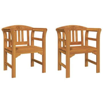 Vidaxl Klop s rozami Naravna 68,5 x 46 x 82,5 cm Masiven les akacije