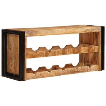 Vidaxl Stojalo za vino Rjava 100 x 45 x 33 cm Trd grob les manga