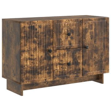 Vidaxl Strani šal Dimljen hrast 89 x 34,5 x 60 cm Inženirski les