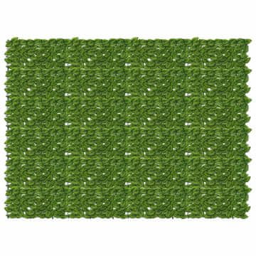Vidaxl Ograja za balkon z listi Zelena in Rumena 200 x 150 cm
