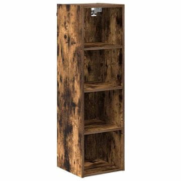 Vidaxl Viseča omarica Dimljeni oreh 30 x 29,5 x 100 cm Konstruiran les