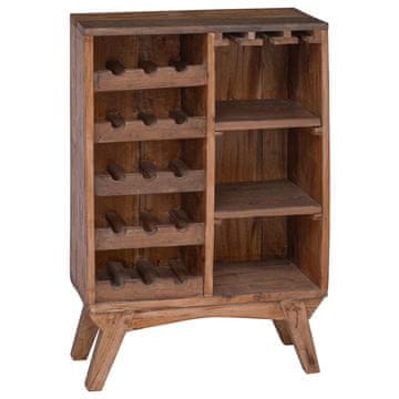 Vidaxl Stojalo Rjava 60 x 30 x 90 cm Trdna obnovljena les