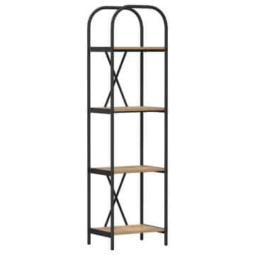 Vidaxl Knjižna polica Umetni hrast 40 x 30 x 146 cm Konstruiran les