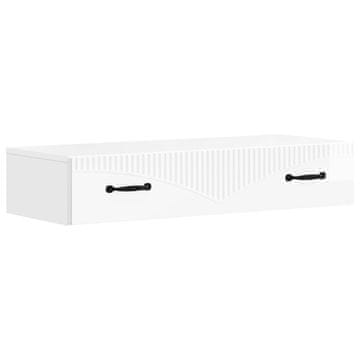 Vidaxl Stenska stranska miza 87,5 x 34,5 x 17 cm Inženirski les