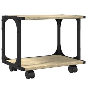 Vidaxl Stojalo za tiskalnik sonoma hrast 41x28x33,5 cm inženirski les