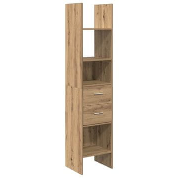 Vidaxl Knjigovni omar artisan hrast 40 x 35 x 180 cm Konstruiran les