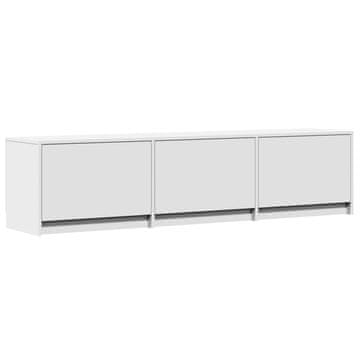 Vidaxl TV omarica z LED Bela 165 x 34 x 40 cm Konstruiran les