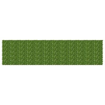 Vidaxl Ograja za balkon z listi Zelena in Rumena 600 x 150 cm