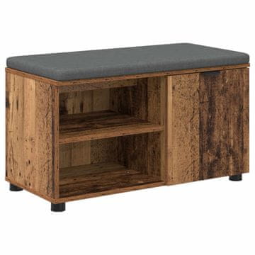 Vidaxl Haldna klop Star les 80 x 38 x 46 cm Oblikovan Les in Tkanina