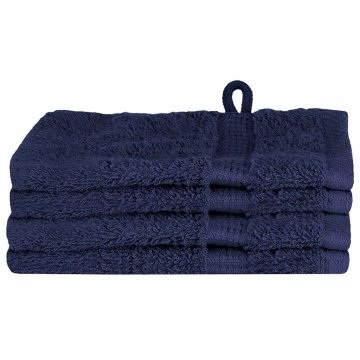 Vidaxl Gostinska brisača SOLUND 4 szt. Temno modra 15 x 21 cm 550 gsm