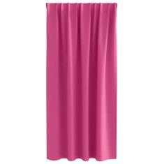 Vidaxl Zavese za zatemnitev z obroči 2 szt. Svetlo roza 175 x 140 cm
