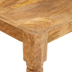 Vidaxl Klubska miza Rjava 110 x 55 x 77 cm Masiven les manga