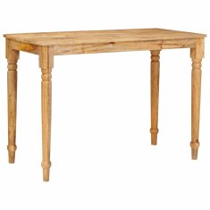 Vidaxl Klubska miza Rjava 110 x 55 x 77 cm Masiven les manga