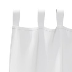 Vidaxl Zavese za zatemnitev z obroči 2 szt. Bela 225 x 140 cm Poliester