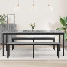 Vidaxl Jedilne mize 200 x 100 x 75 cm Inženirski les Pravokotna