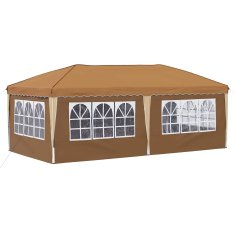 Vidaxl Zložljivi šotor za zabave 575 x 288 x 245 cm Bež