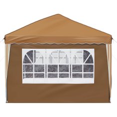 Vidaxl Zložljivi šotor za zabave 575 x 288 x 245 cm Bež