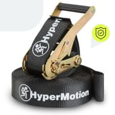HyperMotion Otroški ninja poligon s slackline trakom in 7 ovirami - nosilnost 3 tone, največja obremenitev 113 kg, zunanja igra, zaščita pred UV