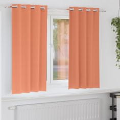 Vidaxl Zavese za zatemnitev z obroči 2 szt. Terakota 175 x 140 cm