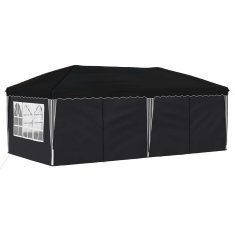 Vidaxl Zložljivi šotor za zabave 575 x 288 x 245 cm Antracit
