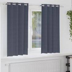 Vidaxl Zavese za zatemnitev z obroči 2 szt. Antracit 175 x 140 cm