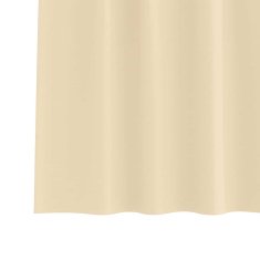Vidaxl Zavese za zatemnitev z obroči 2 szt. krema 245 x 140 cm