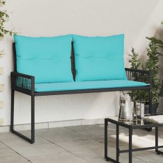 Vidaxl Zunanja klop 2 -Seater 4 kos 110 x 59 x 82 cm poli ratan