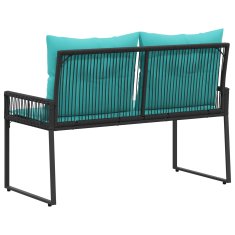 Vidaxl Zunanja klop 2 -Seater 4 kos 110 x 59 x 82 cm poli ratan