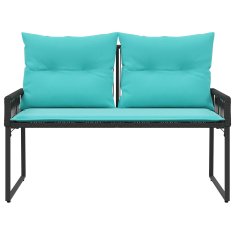 Vidaxl Zunanja klop 2 -Seater 4 kos 110 x 59 x 82 cm poli ratan