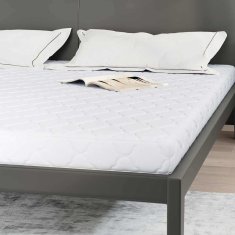 Vidaxl Vzmetnica Bela 180 x 200 cm žakardna tkanina