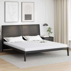 Vidaxl Vzmetnica Bela 180 x 200 cm žakardna tkanina