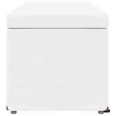 Vidaxl Stolica Bela 101 x 41 x 40 cm Umetno Usnje in Umetno Leseno