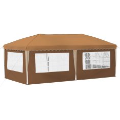 Vidaxl Zložljivi šotor za zabave 574 x 289 x 245 cm Bež
