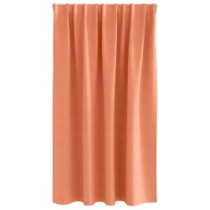 Vidaxl Zavese za zatemnitev z obroči 2 szt. Terakota 140 x 140 cm