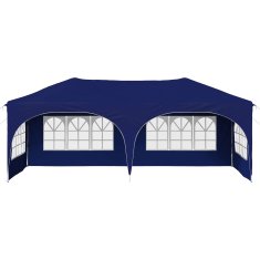 Vidaxl Zložljivi šotor za zabave 574 x 289 x 245 cm Modra