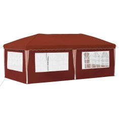 Vidaxl Zložljivi šotor za zabave 574 x 289 x 245 cm Terakota