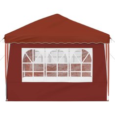 Vidaxl Zložljivi šotor za zabave 574 x 289 x 245 cm Terakota