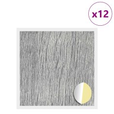 Vidaxl Lepljiva zaščita vijakov 12 szt. Siva Sonoma Ø 20 x 0,5 mm