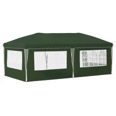 Vidaxl Zložljivi šotor za zabave 574 x 289 x 245 cm Zelena