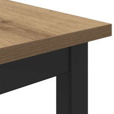 Vidaxl Jedilne mize 80 x 80 x 75 cm Inženirski les Artisan hrast