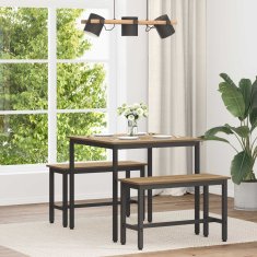 Vidaxl Jedilne mize 80 x 80 x 75 cm Inženirski les Artisan hrast