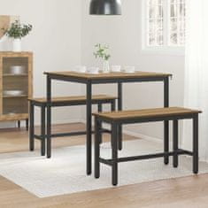 Vidaxl Jedilne mize 80 x 80 x 75 cm Inženirski les Artisan hrast