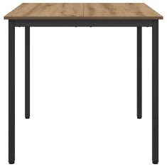 Vidaxl Jedilne mize 80 x 80 x 75 cm Inženirski les Artisan hrast