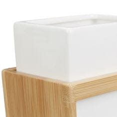 Northix Kopalniški set keramika bambus dozirnik kozarec držalo