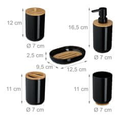 Northix 7 delni kopalniški set plastika bambus moderen dizajn