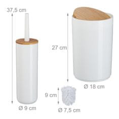 Northix 7 delni kopalniški set plastika bambus moderen dizajn