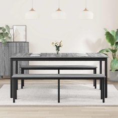 Vidaxl Jedilne mize 180 x 90 x 75 cm Inženirski les Pravokotna