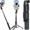 Verkgroup 3v1 univerzalni teleskopski selfie stick in tripod bluetooth daljinec 90cm