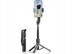 Verkgroup 3v1 univerzalni teleskopski selfie stick in tripod bluetooth daljinec 90cm